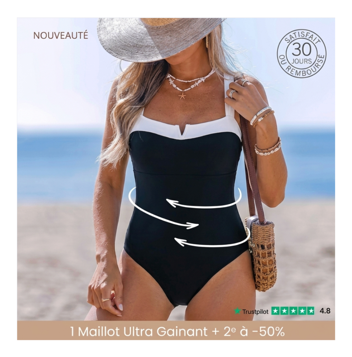 Maillot Ultra Gainant - Ventre Plat