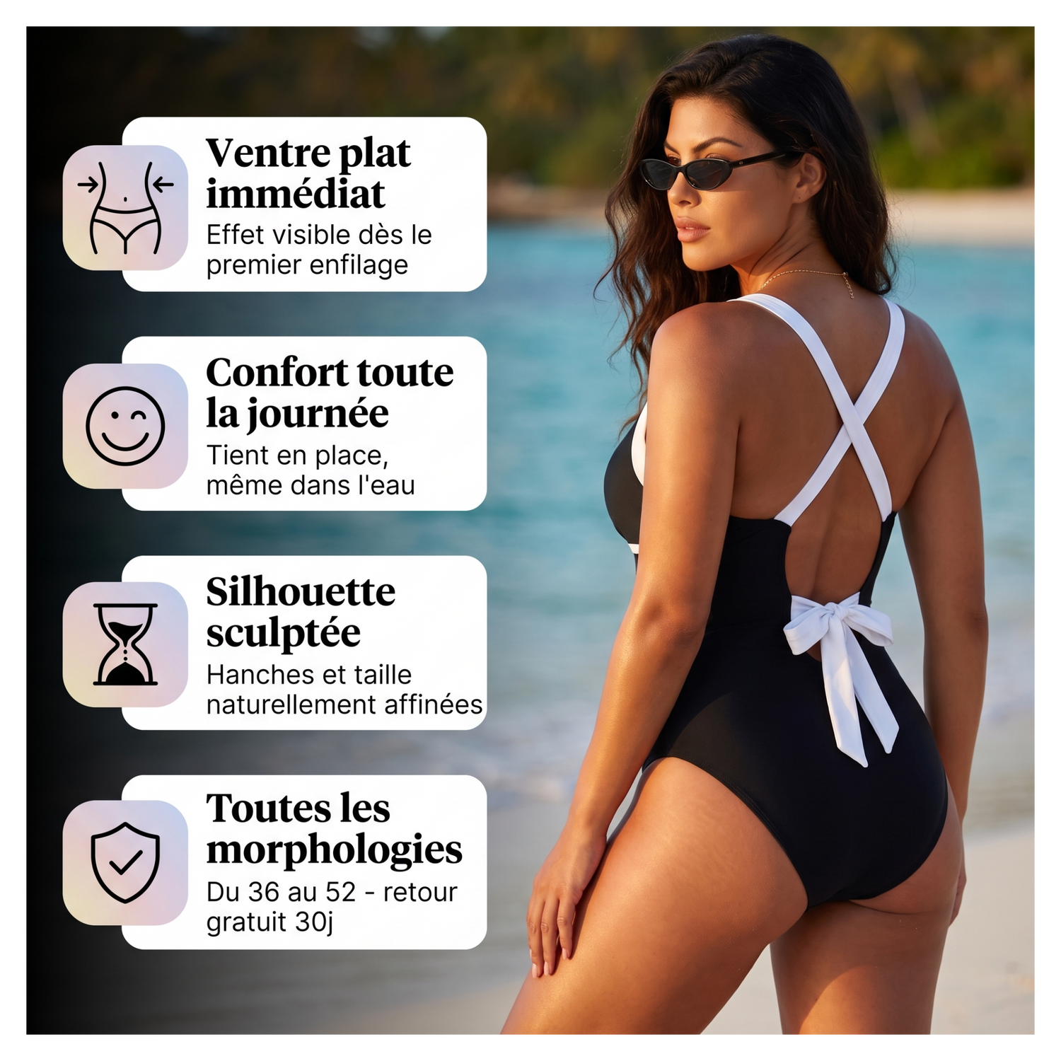 Ondine™ Maillot Ultra Gainant - Ventre Plat