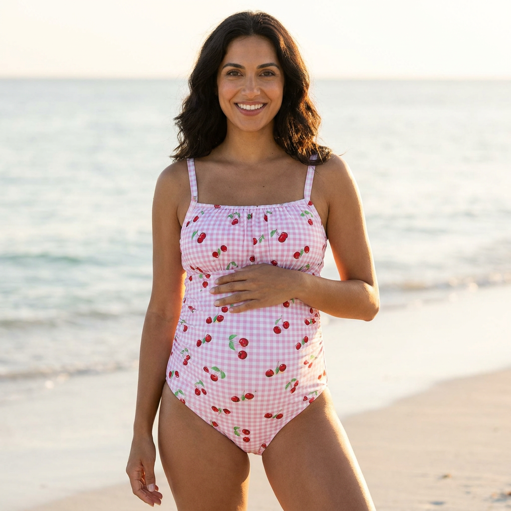 Bianca™ Maillot de Grossesse - Imprimé Cerise